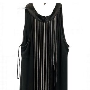 Sleeveless top with chain detailing